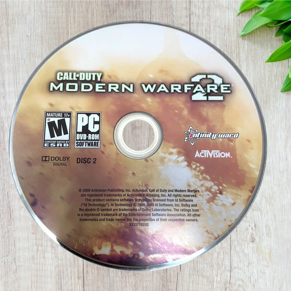 Call of Duty: Modern Warfare 2 PC Desktop Game Discs Only + Case Untested